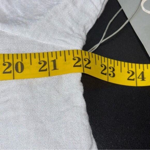 Habitat White Women's Size M Blouse Boho Lagenlook White Layering Minimalist - Picture 5 of 9